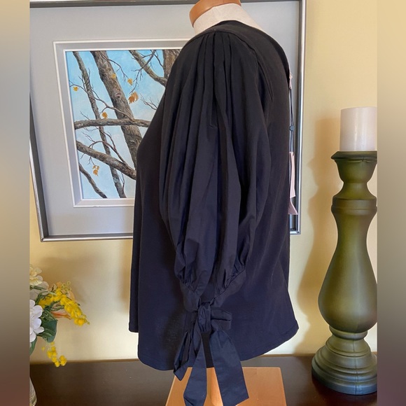 Cinq a Sept Black Daise Tee - Picture 3 of 6